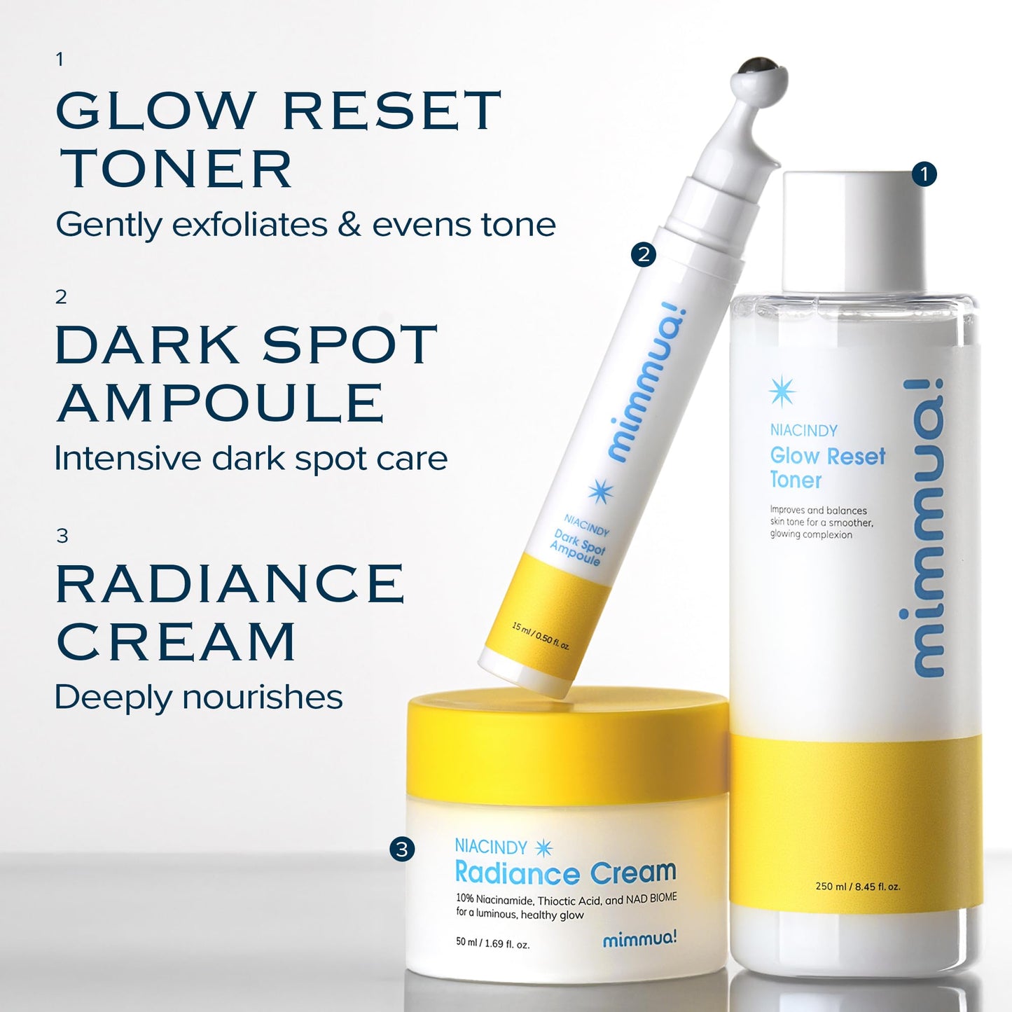 mimmua! Dark Spot Ampoule | Korean Clinic Skincare - NAD+ 0.1% & Thioctic Acid 0.01% & Niacinamide 10% | Overnight Treatment for Melasma, Hyperpigmentation, Discoloration, Acne Scars | 2pcs