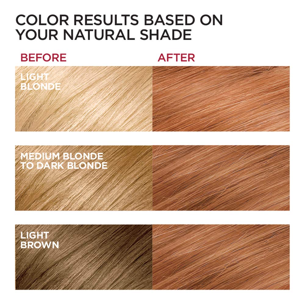 L'Oreal Paris Excellence Creme Permanent Hair Color, 8RB Medium Red Blonde 3 Count