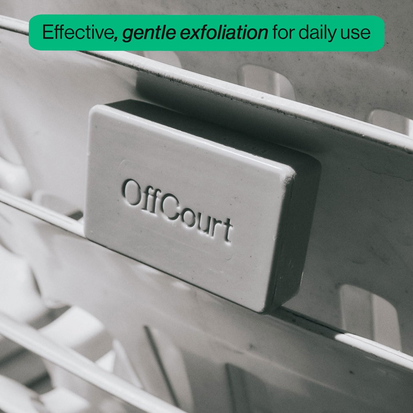 OffCourt Exfoliating Bar Soap – Whole Body, Deep Cleansing and Hydrating Soap for Men & Women - All Skin Types - Non-Drying Bar - Fresh Citrus Scent (5oz, 1 Pack)