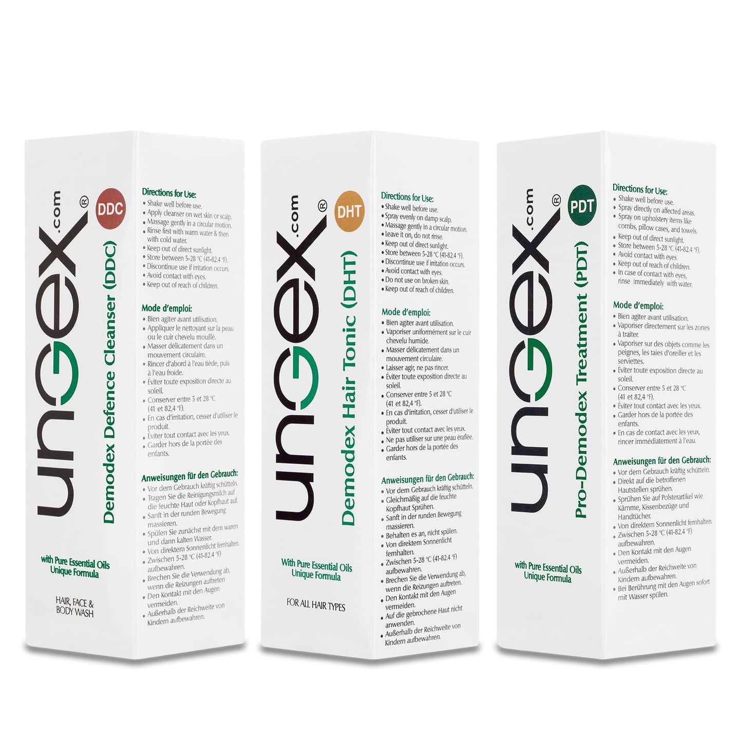 Ungex Essential Kit A1 | 4in1 Skin and Scalp Care Set | Cleansers, Hair Tonic and Skin Mist | Made in Australia | EKA1