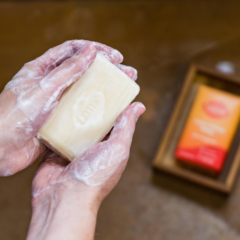 Lume Triple Milled Bar Soap - Rich Moisture & Gentle Cleansing - Paraben Free, Phthalate Free, Skin Safe - 5 ounce (Clean Tangerine)