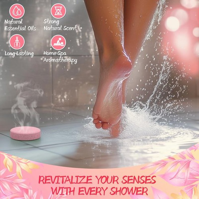 Shower Steamers Aromatherapy 8 Pack - Gifts for Women, Shower Bombs with Essential Oils, Self Care and Stress Relief Stocking Stuffers, Birthday Gifts for Women and Men. Revitalizing Blossom Style