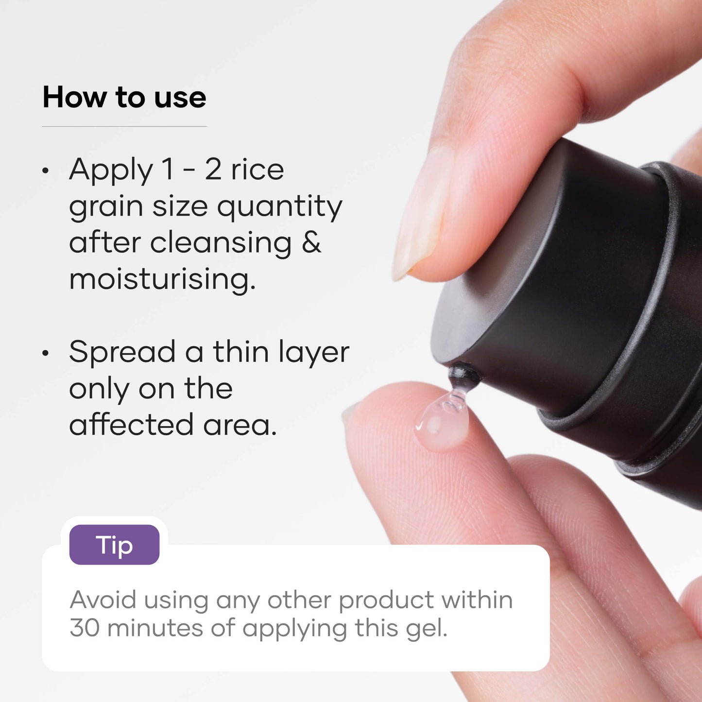 Cureskin Acne Control Gel | Acne Gel Helps Clear Blemishes Without Over Drying | Topical Pimple Cream Visibly Reduces Acne in One Day, 0.53 Ounce (Pack of 1)
