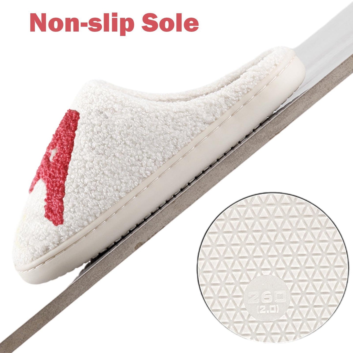 Aucomfo mama Slippers For Women Mother's Day Gifts For Mom Valentine Cute Comfy Bedroom Home Memory Foam Slippers,Ladies Furry Warm Shoes Indoor for Winter,Mother 41-42