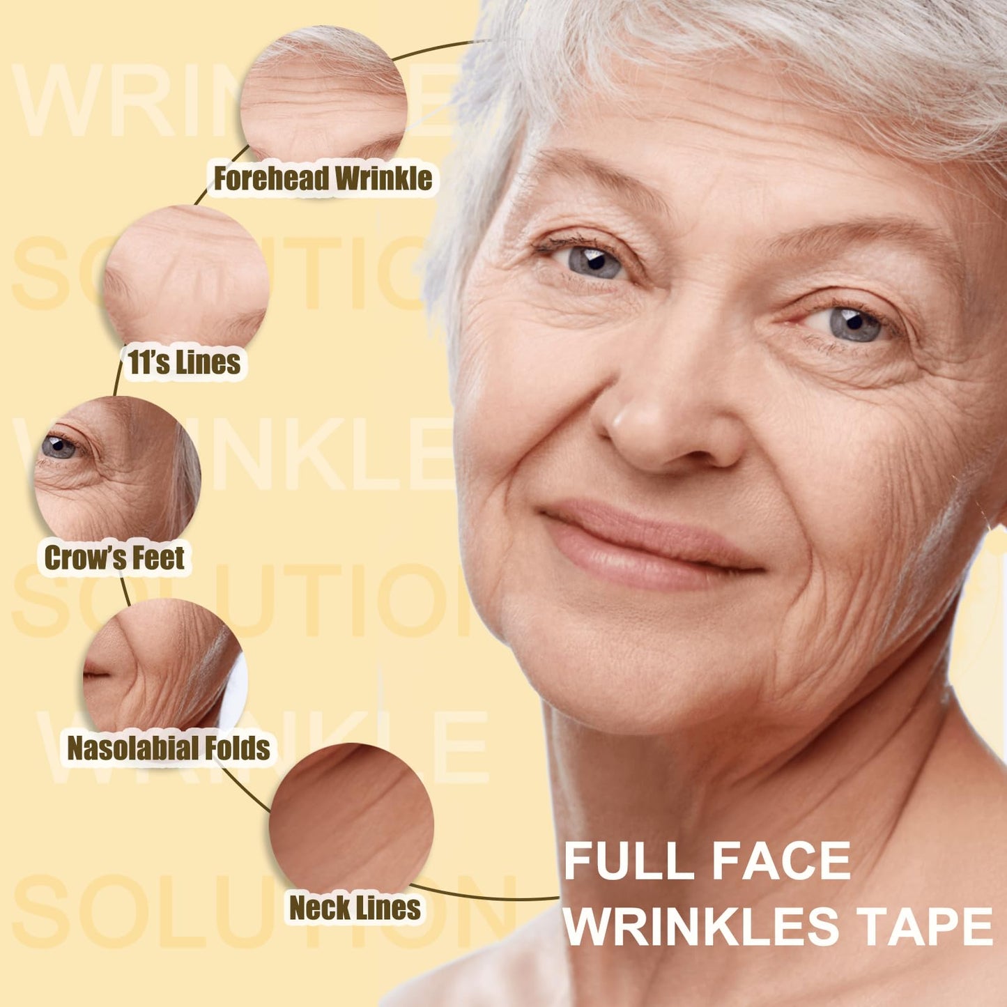 Face Tape for Wrinkles Overnight, Wrinkle Tape for Face, Face Lift Tape 5cm