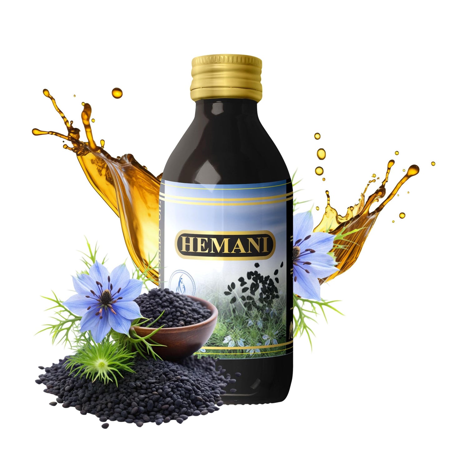 Hemani Black Seed Oil 125mL - Cold-Pressed Nigella Sativa | 4-Month Individual Supply | Halal Certified | Since 1949