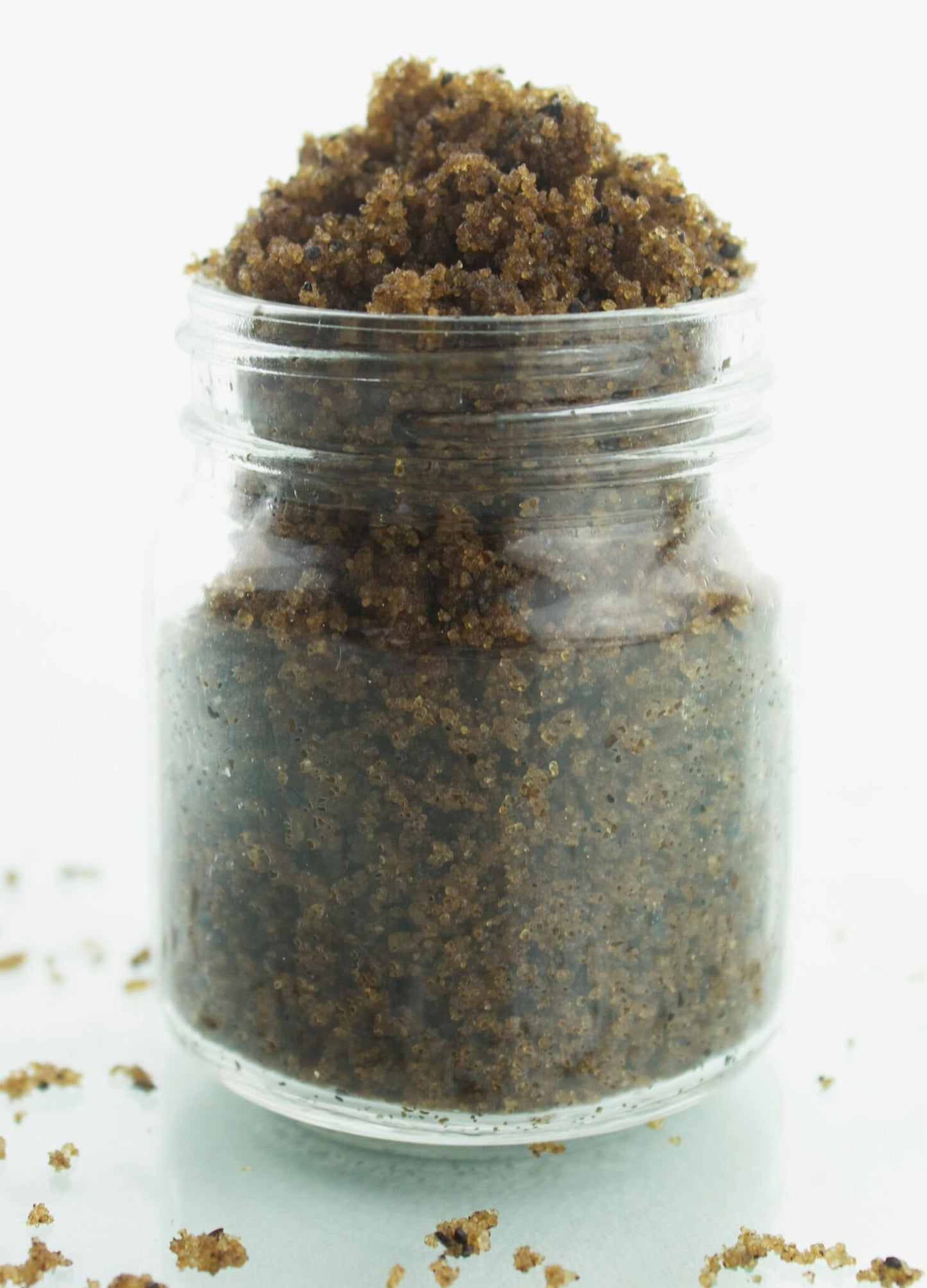SVASTHYA BODY & MIND Organic Coffee Sugar Scrub - Awaken, Tone, Exfoliate and Moisturize the Skin, Has Vitamin E, Almond and Coconut Oil for Glowing Skin - VEGAN, Made In The USA, 20 oz