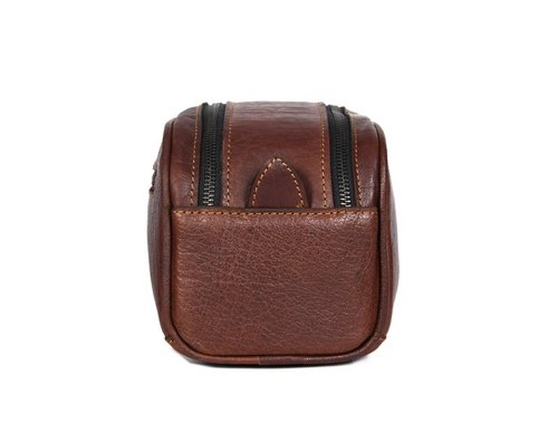 Leather Toiletry Travel Pouch Leather Waterproof Dopp Kit By Aaron Leather Goods
