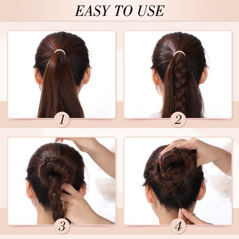 obeboy U Shaped Hair Pins, 300 PCS Brown Bobby Pins with Box Hair Pins for Women Girls Hair Buns Updos French Twists, for Thick/Thin Hair 2.4 Inch