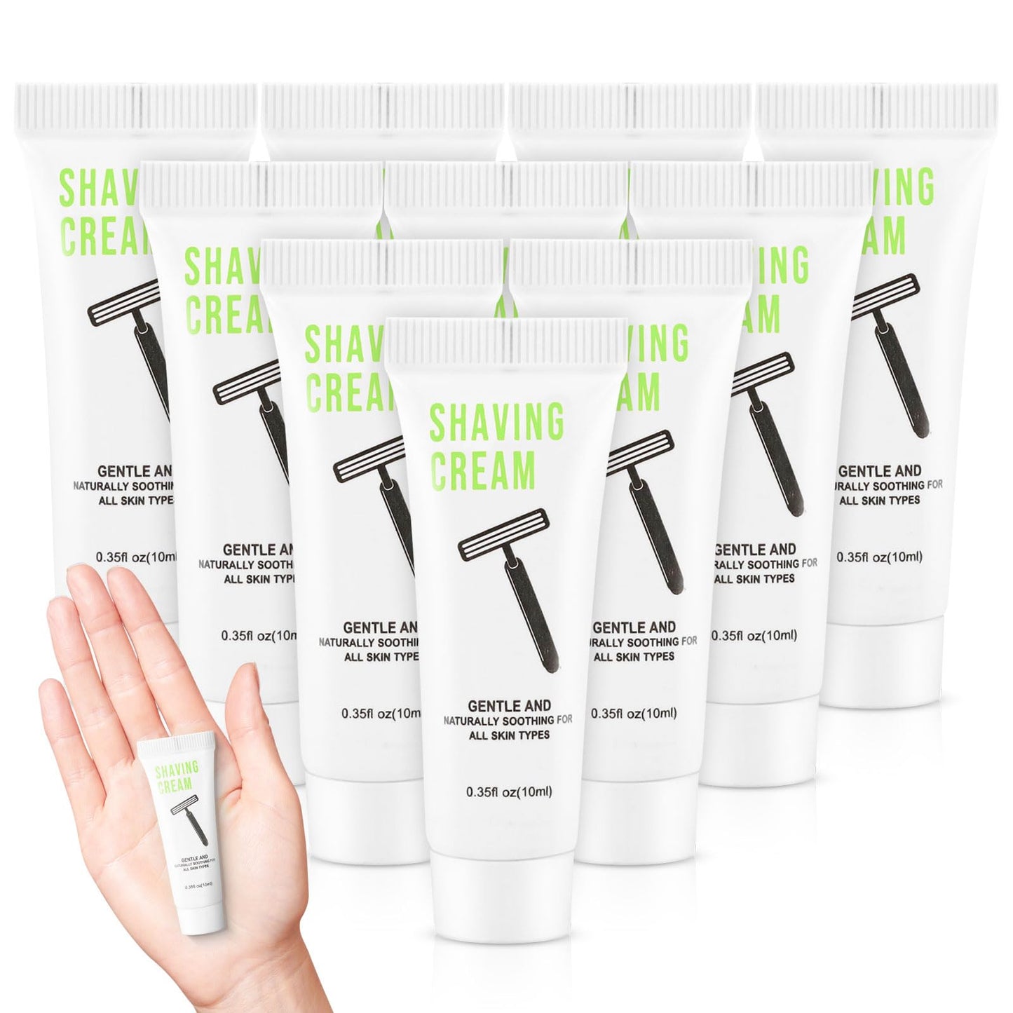 50 Shaving Cream Bulk Travel 0.35fl oz,Disposable Shaving Cream in Bulk
