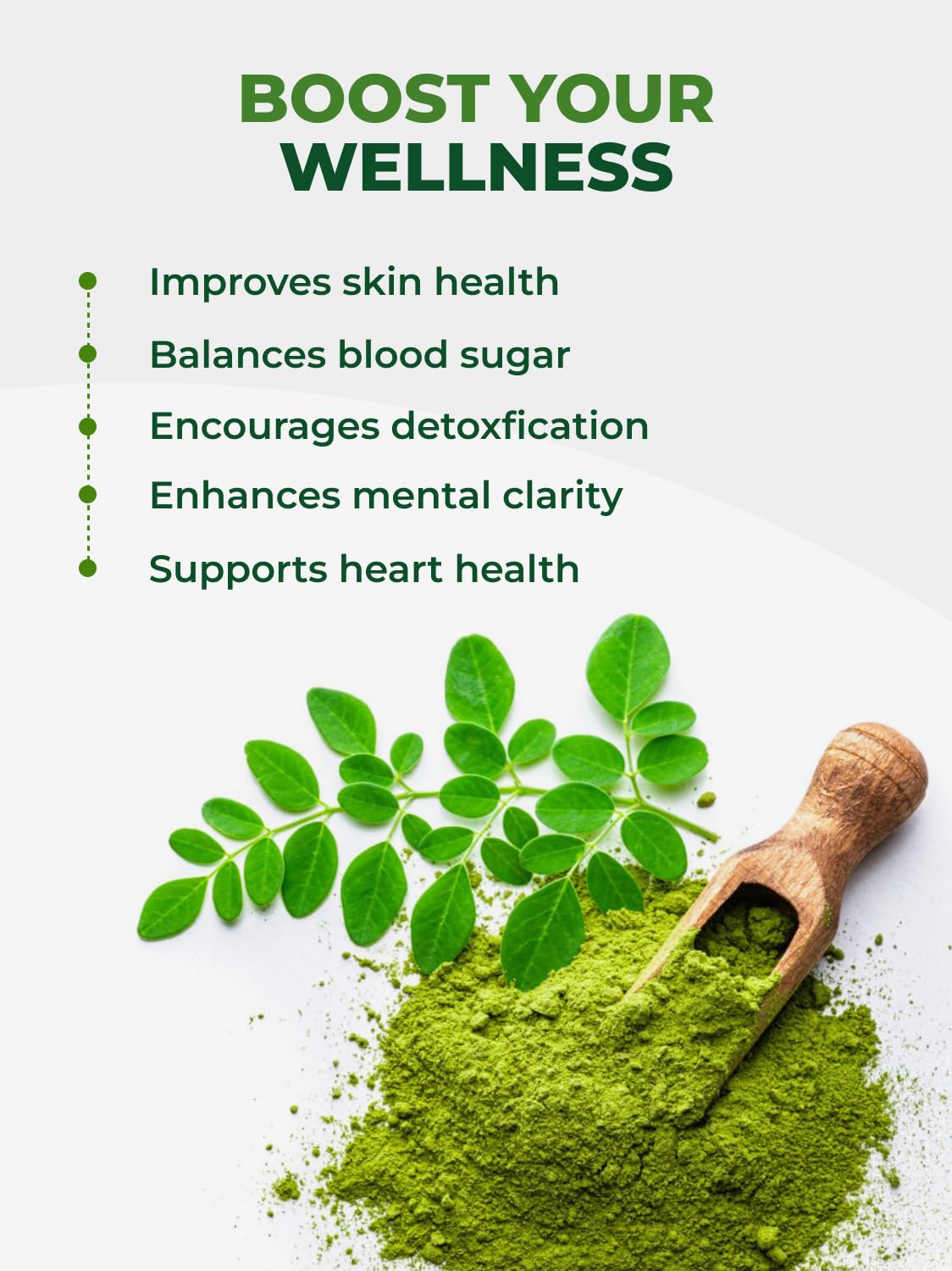 PURA VIDA MORINGA Organic Moringa Powder, Premium 100% Leaf Powder Single Origin - USDA Organic Moringa Oleifera Leaf, Perfect for Smoothies & Recipes, 8 oz