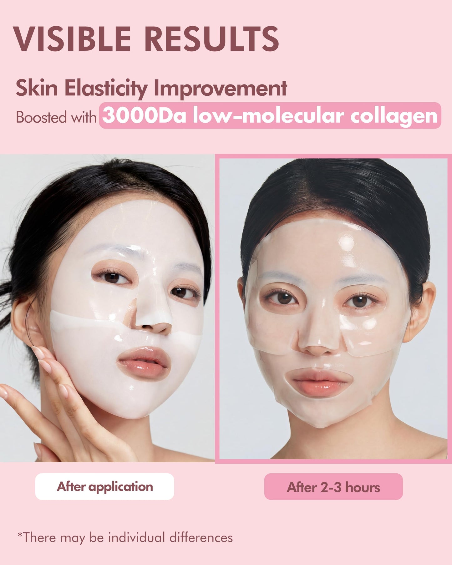 DERMAL Collagen Hydrogel Melting Jelly Gel Mask 4ea - Korean Overnight Face Mask - Deep Hydration, Skin Firming, and Wrinkle Care for Glassy Skon - Korean Skincare