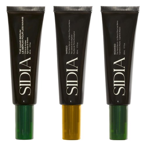 SIDIA - The Hand Serum | Cruelty-Free, Plant-Based, Clean Beauty (Set of 3-Nirvana, Wired, & Soaked, 1.7 fl oz | 50 mL each)