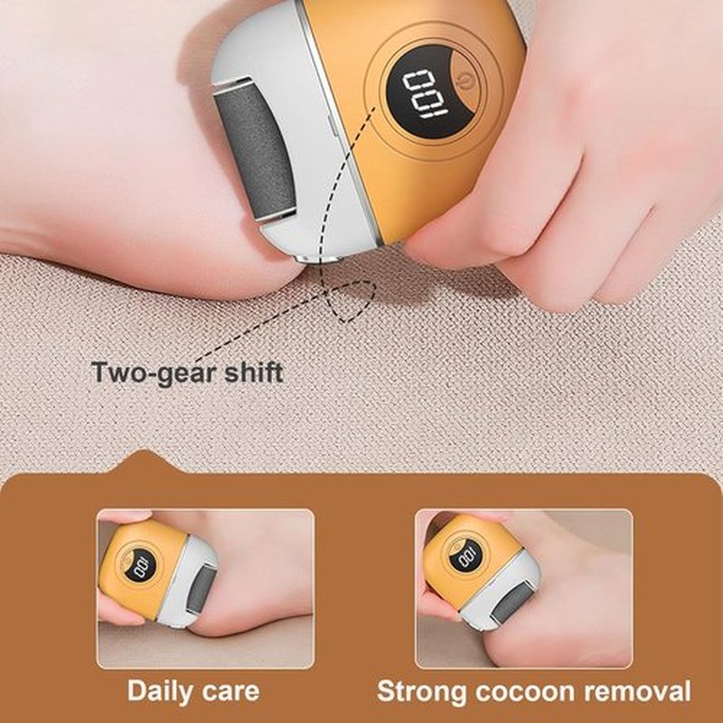 Electric Foot Callus Remover for Women, Voalsz Feet Callus Remover, Electric Foot File with 3 Replacement Grinding Heads, Foot Callus Remover for Unisex Dry Crack Skin Calluses (Blue)