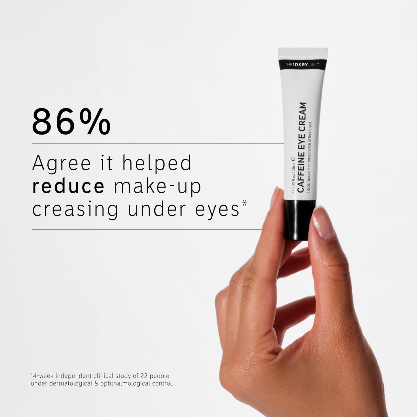 The INKEY List Caffeine Eye Cream Duo, Reduce Eye Puffiness and Dark Circle, Blur Fine Lines, 0.5 fl oz (2 Pack)