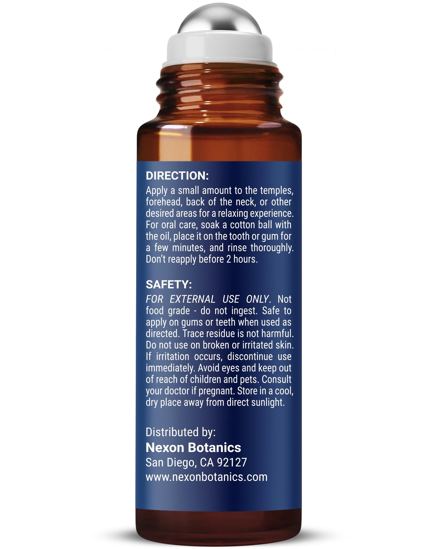 Clove Essential Oil Roll On 10 ml - Pre-Diluted Blend Roller for Skin, Teeth & Aromatherapy - Ready to Use - Made from Pure & Natural Oils - Nexon Botanics