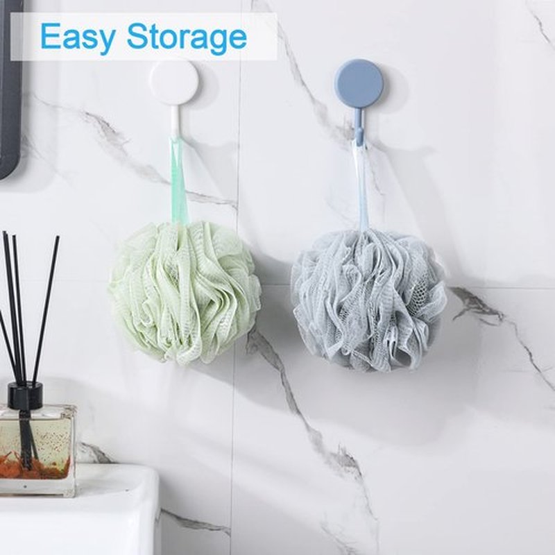 AmazerBath Loofah Sponge 75g/Piece, Exfoliating Bath Sponge Body Scrubber - Loofa Set of 4 Neutral Colors (Large)