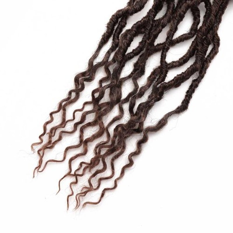 8 Packs Soft Locs Crochet Hair with Curly Ends 24 Inch Goddess Faux Locs Crochet Braids Boho Crochet Bohemian Locs Hair for Women Crochet Dreads(24inch(pack of 8), T30)