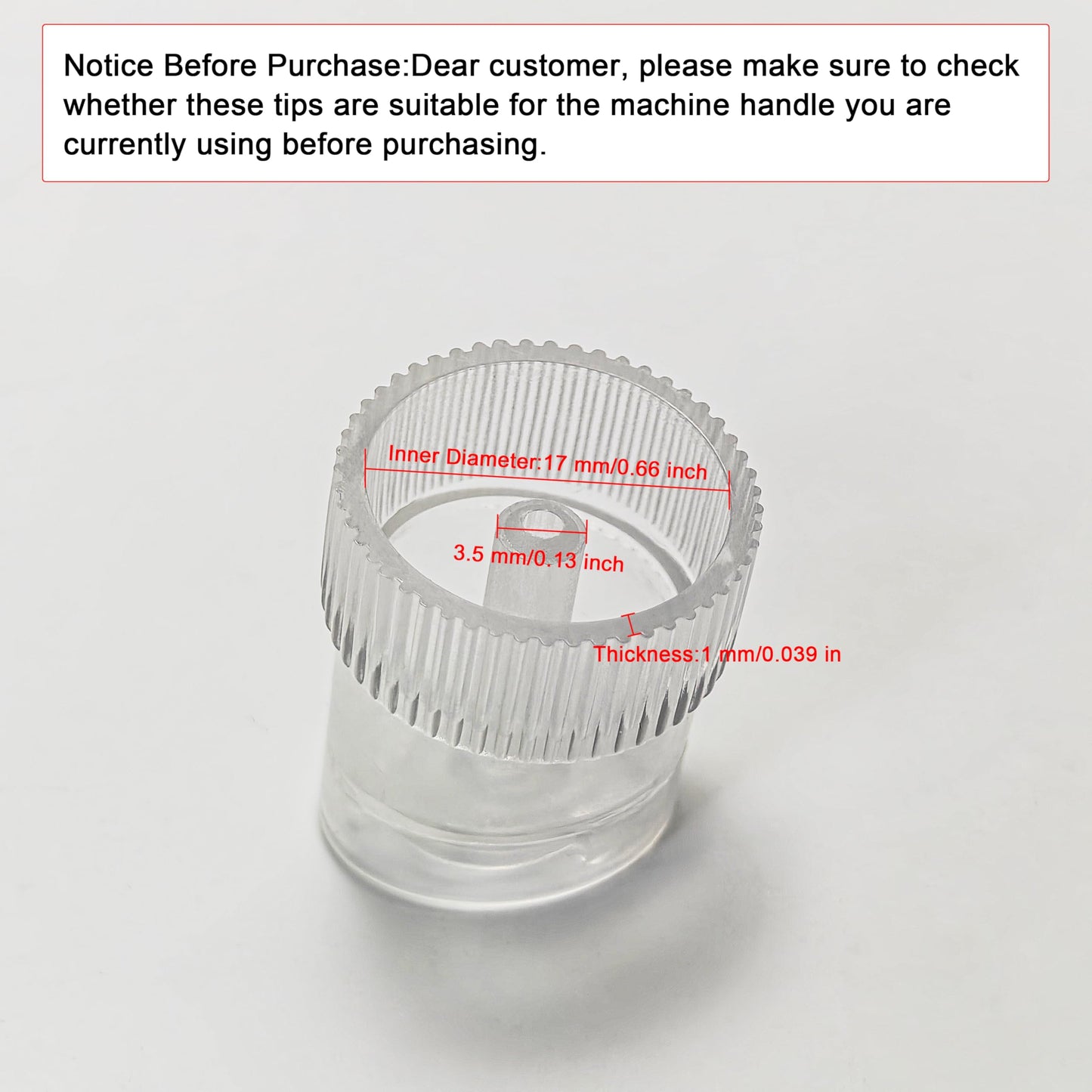 Elitzia 10 PCS Hydro Oxygen Facial Beauty Machine Tips Replacement Plastic Hydrodermabrasion Tips for Skin Cleaning Parts Large Spiral Shape Tip Suitable for ETAF1324 ETDN7 Machine Acceossories ETTIP1