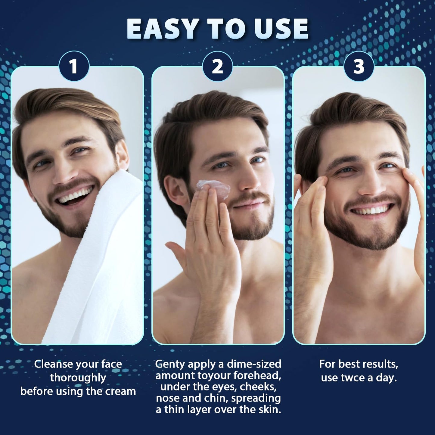 Swiftalyn 6-in-1 Face Cream for Men: Men's Face Moisturizer Anti-Aging Cream, Dark Spot & Eye Bag Treatment, Reduces Wrinkles – Men's Skincare