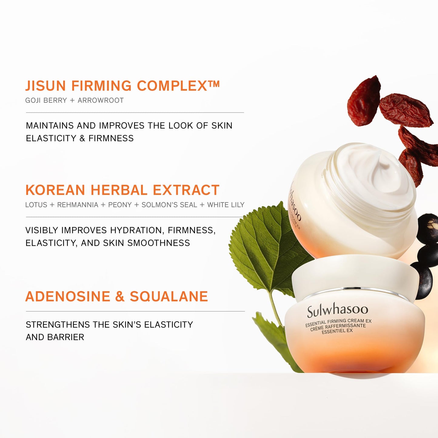 Sulwhasoo Essential Firming Face Cream | Hydrating Korean Face Moisturizer | Visibly Firms, Soothes & Nourishes Skin | Daily Face Cream for Dry Sensitive Skin, 2.53 fl. oz.