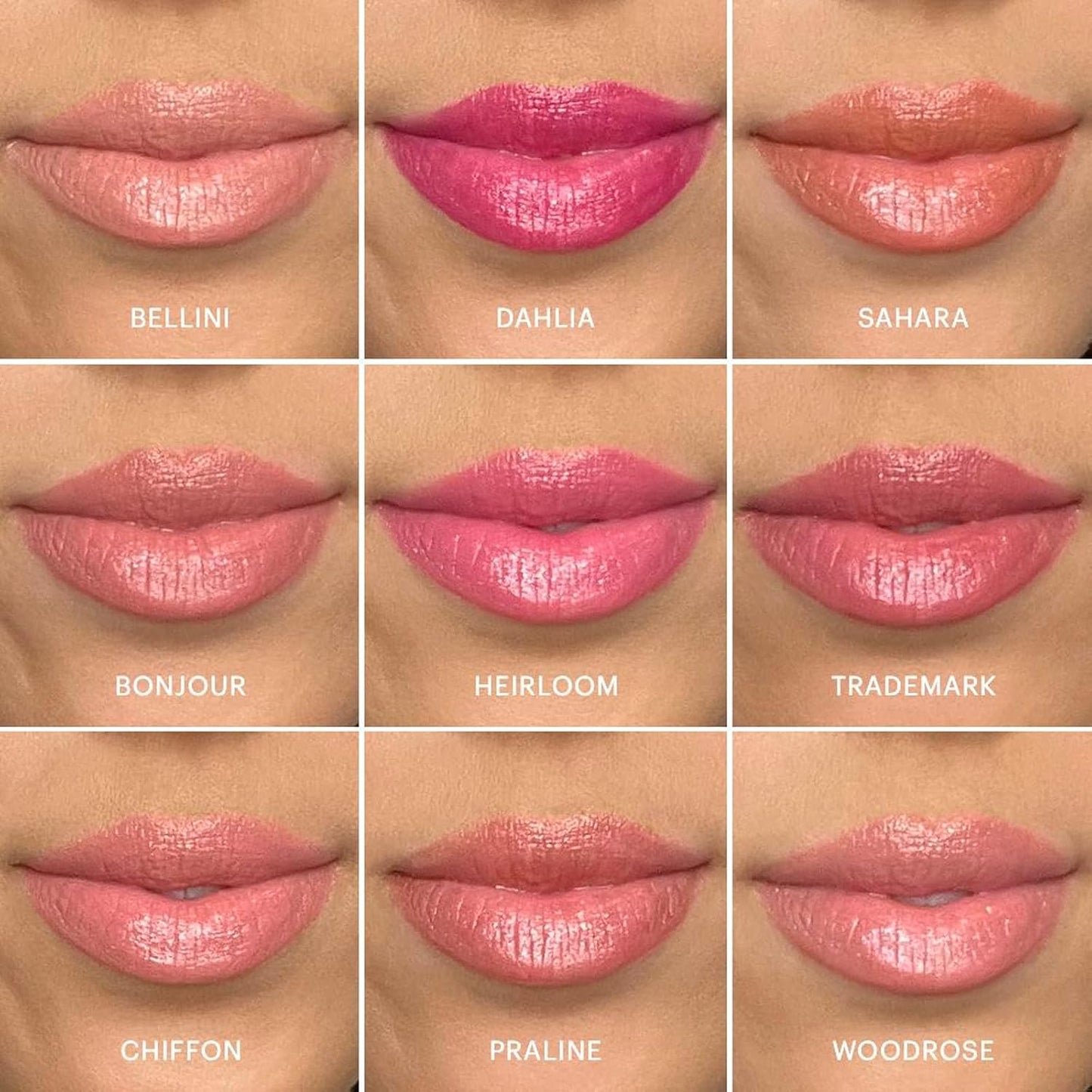 High Shine Glo Skin Beauty Cream Glaze Lip Crayon - Intense Color & Long-Lasting (Chiffon)