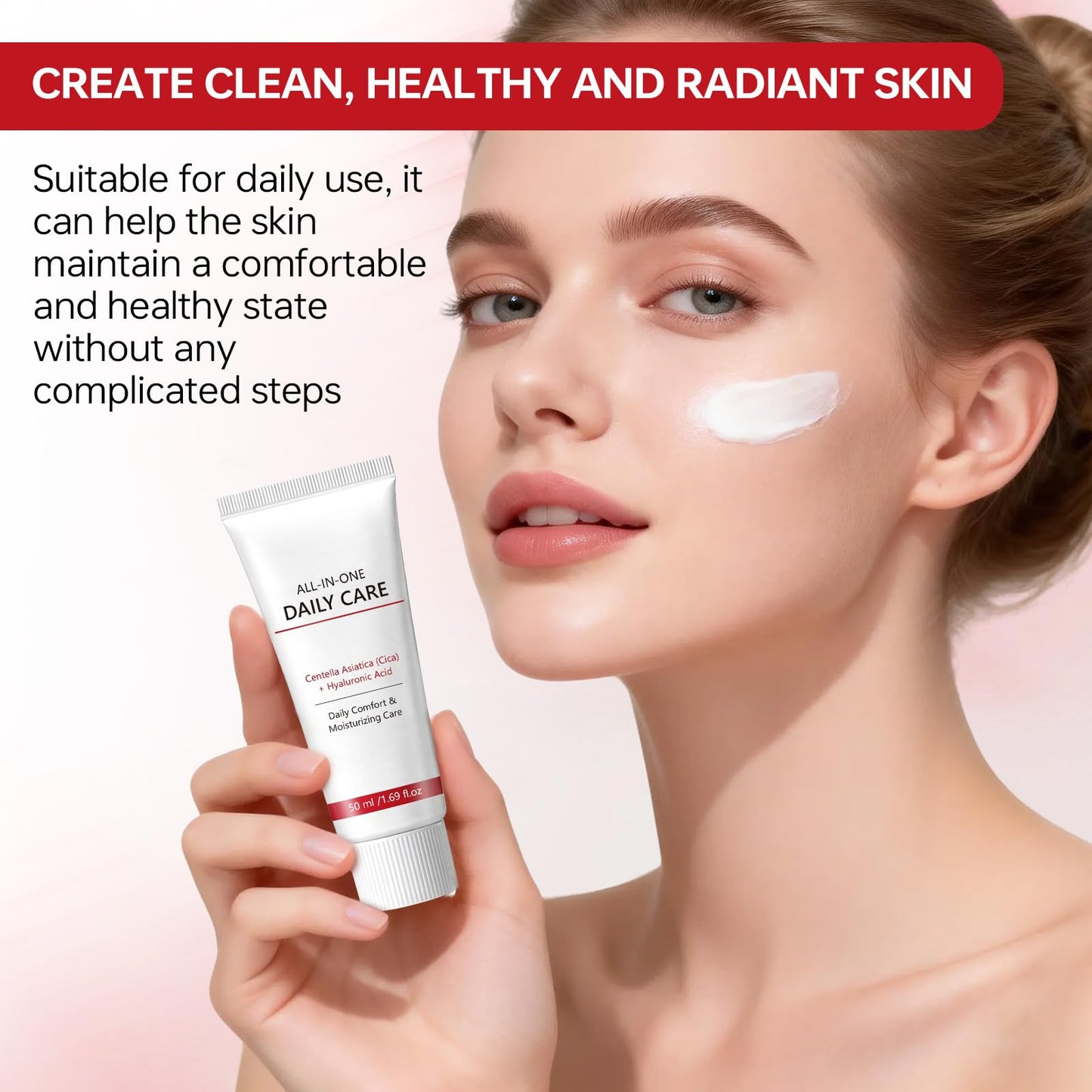 Sky Seeker Cream For Face, All-In-One Daily Moisturizing Face Cream with Centella Asiatica (Cica) & Hyaluronic Acid 50 mL / 1.69 fl oz (1 pcs)