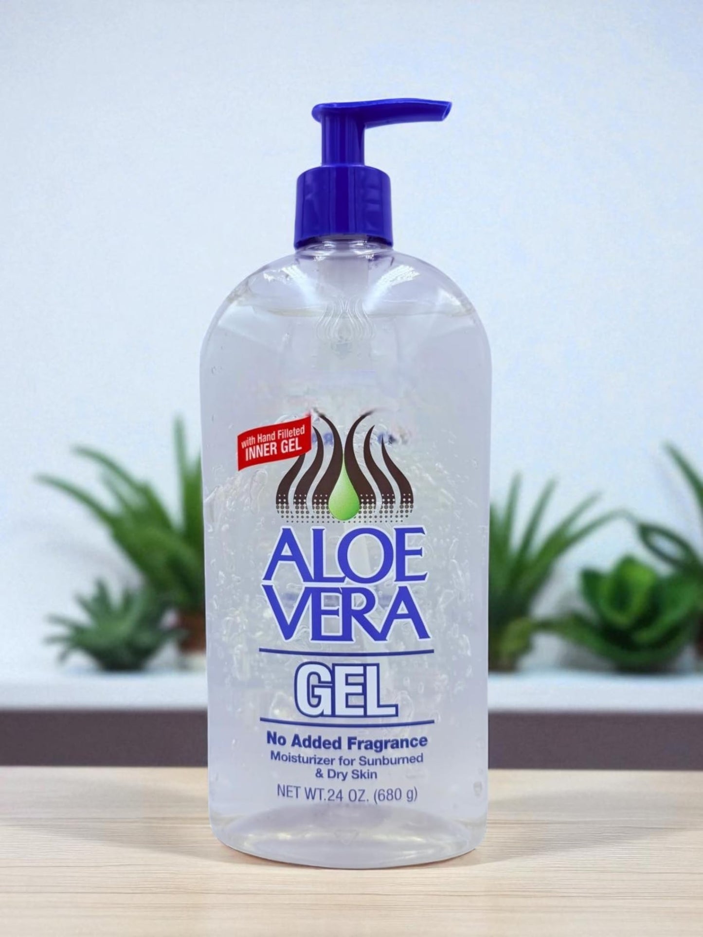 Pure Aloe Vera Gel Set 12oz + 24 oz – For Face, Hair & Body – Soothing Sunburn Relief, Hydration & Skin Repair – No Added Colors or Fragrances