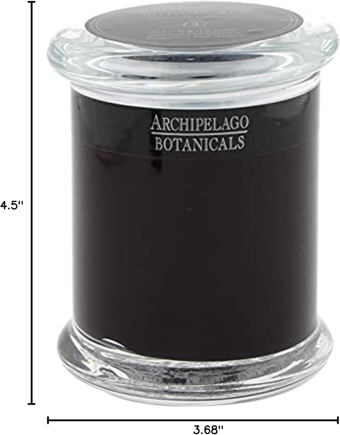 Archipelago Botanicals Kashmir Glass Jar Candle, Kashmir Vanilla, Orange Blossom and Sandalwood Scent, Lead-Free Candle Wicks, Burns Approx. 60 Hours (8.6 oz)