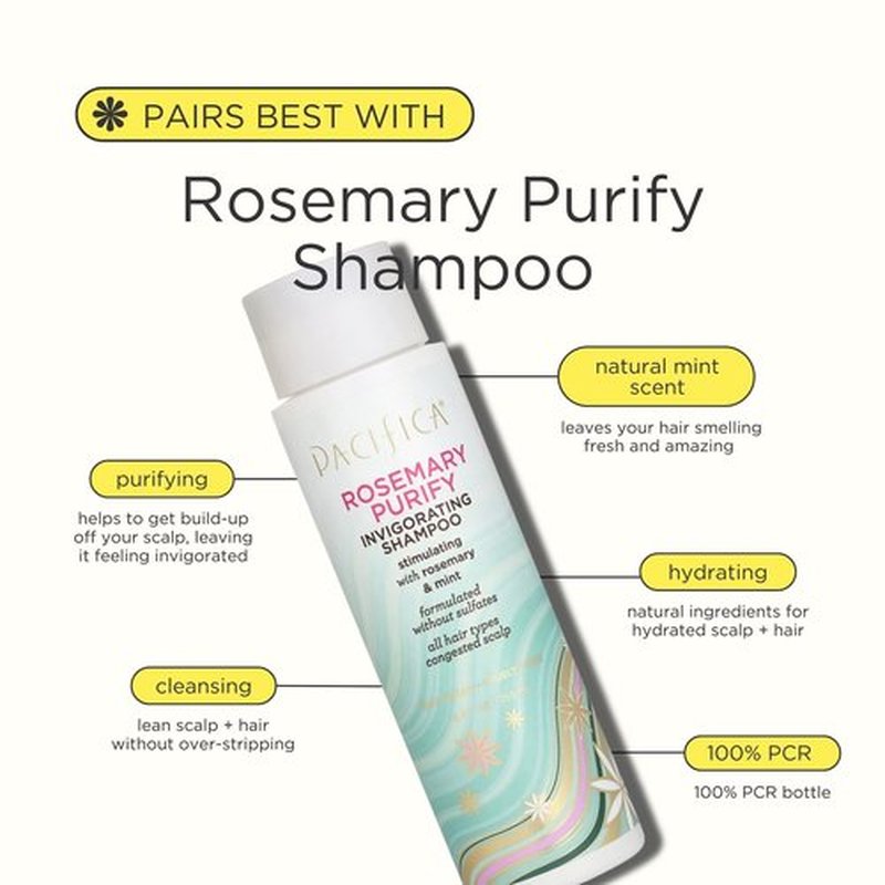 Pacifica Scalp Serum – Rosemary Mint Scalp Love Serum with Witch Hazel for Scalp Detox & Moisturizing, Vegan & Cruelty-Free, 2 oz