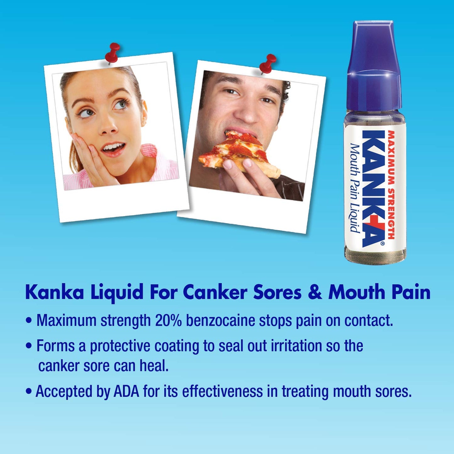 Blistex Kanka Mouth Pain Liquid, Professional Strength , .33 Fluid Ounces