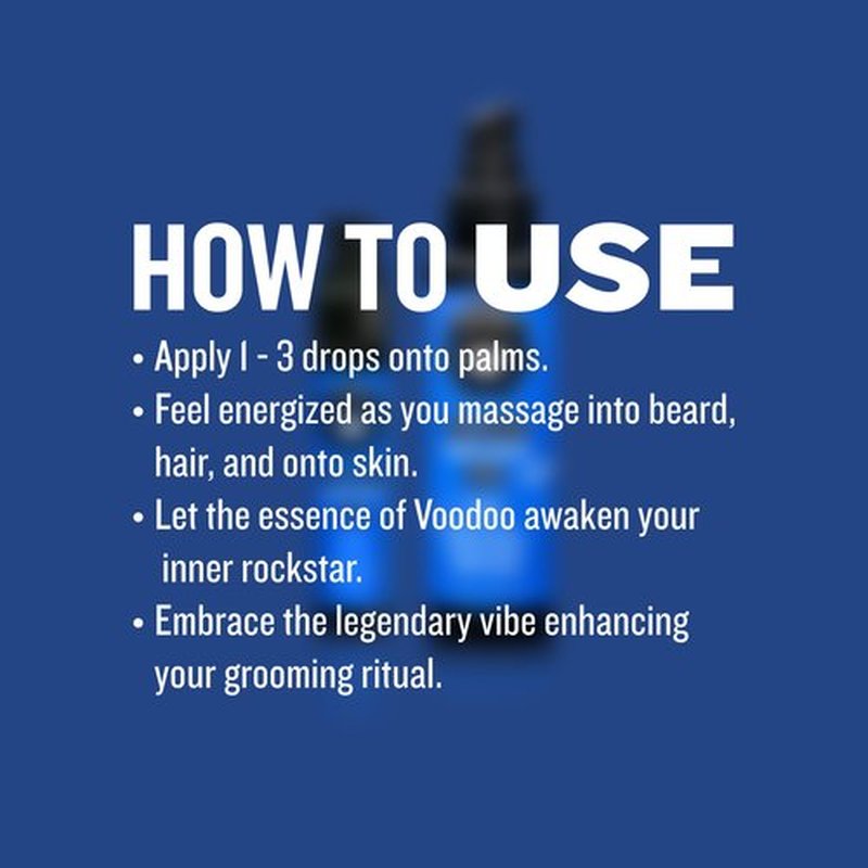 GIBS Grooming VooDoo Prince Beard, Hair & Tattoo Oil â€“ All-Natural with Bergamot, Sandalwood & Sage Scent-Softens, Strengthens Beard & Moisturizes Skin - 1 Fl Oz (Pack of 1)