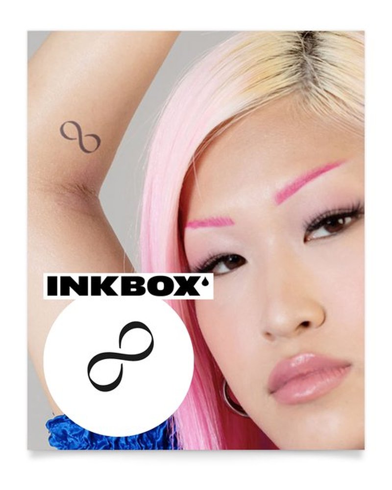 Inkbox Temporary Tattoos, Semi-Permanent Tattoo, One Premium Easy Long Lasting, Water-Resistant Temp Tattoo with For Now Ink - Lasts 1-2 Weeks, Revenant, 2 x 2 in