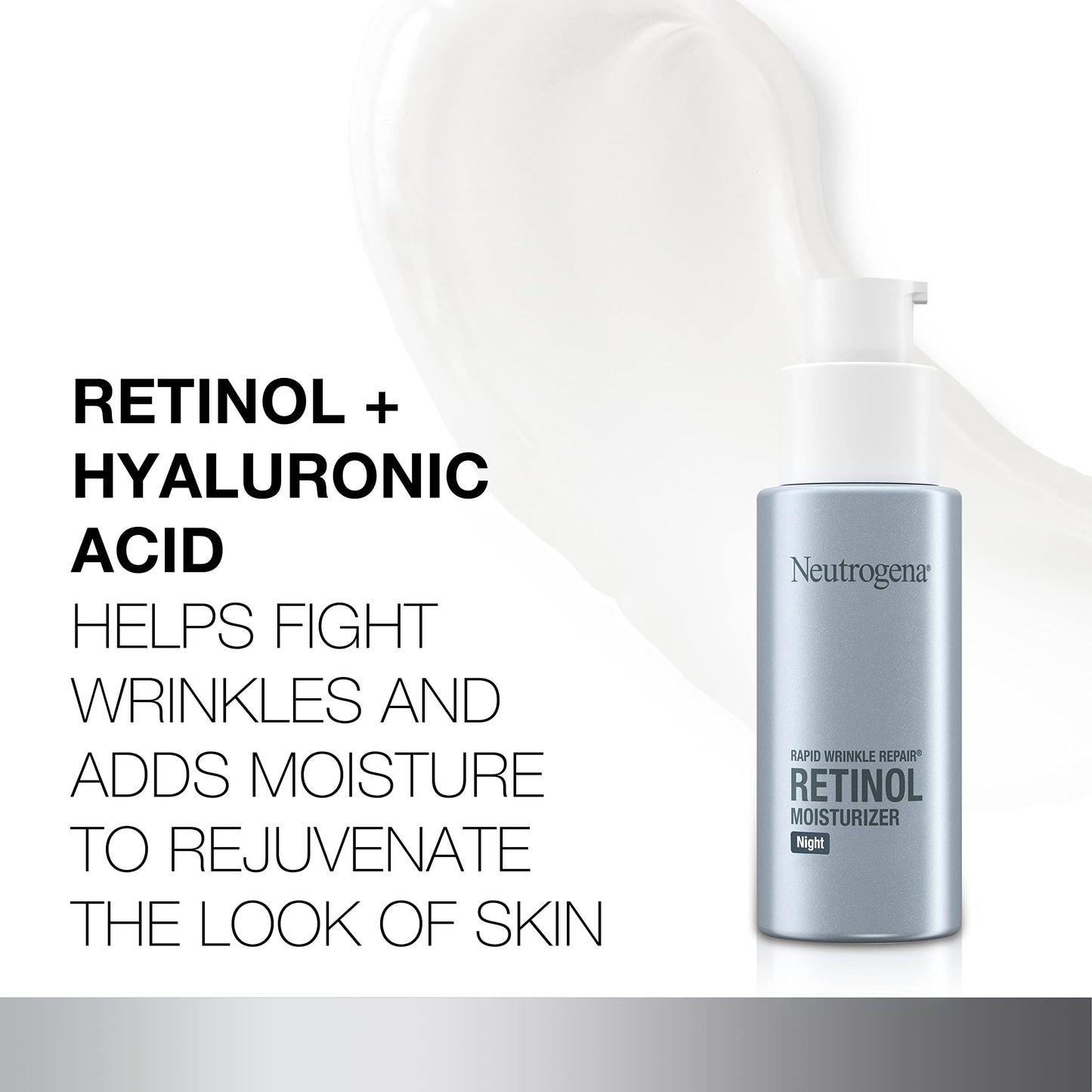 Neutrogena Retinol Face Moisturizer Cream,Rapid Wrinkle Repair,Anti-Wrinkle Night Moisturizer,Anti-Wrinkle Face&Neck Cream_Moisturizer with Hyaluronic Acid&Retinol,Paraben-Free,1 fl. oz (Pack of 12)