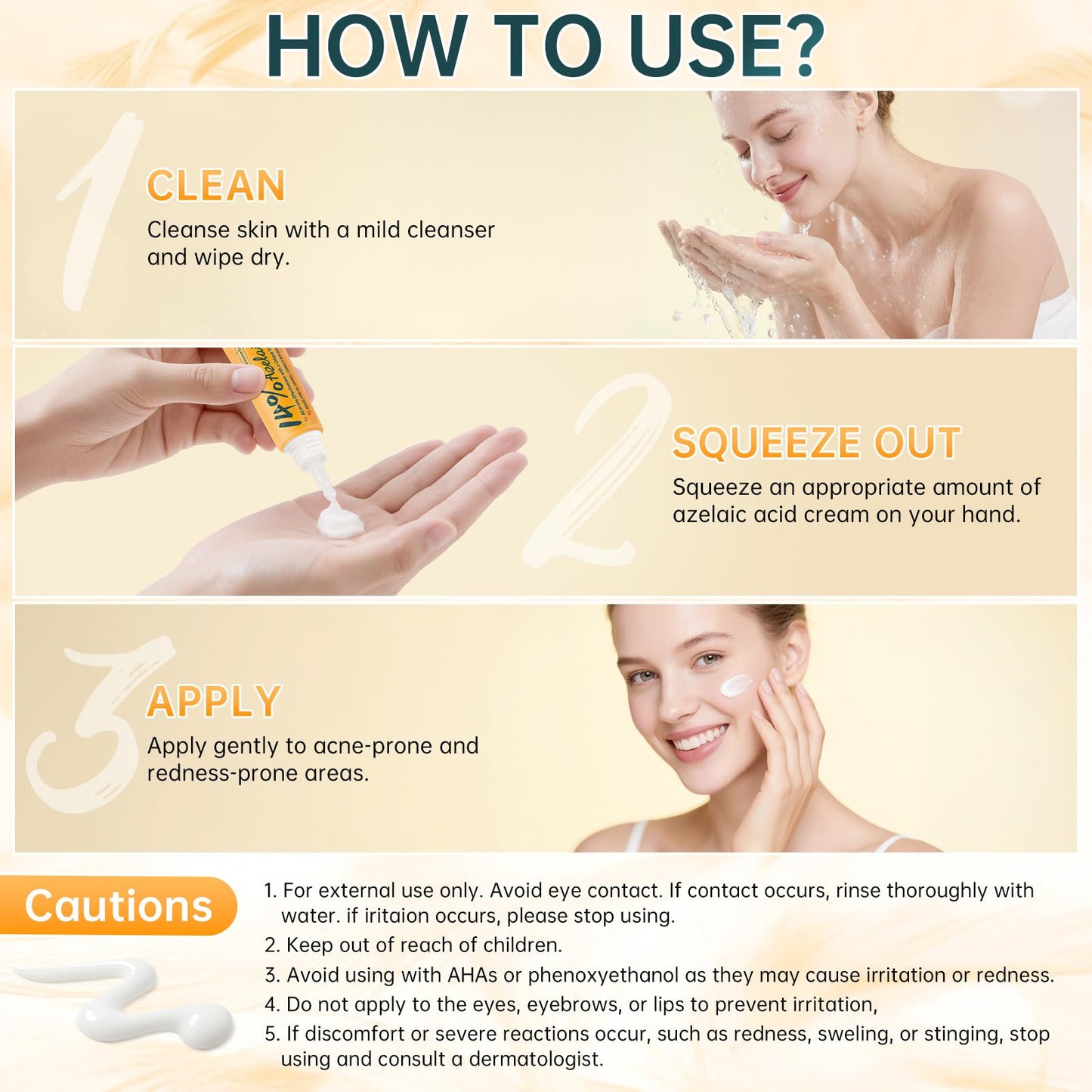 mopayzer Azelaic Acid 14% Face Cream, Premium Acne Treatment with Salicylic Acid & Niacinamide, Calms Facial Redness, Controls Oil & Soothes Skin Irritation, 2 Oz