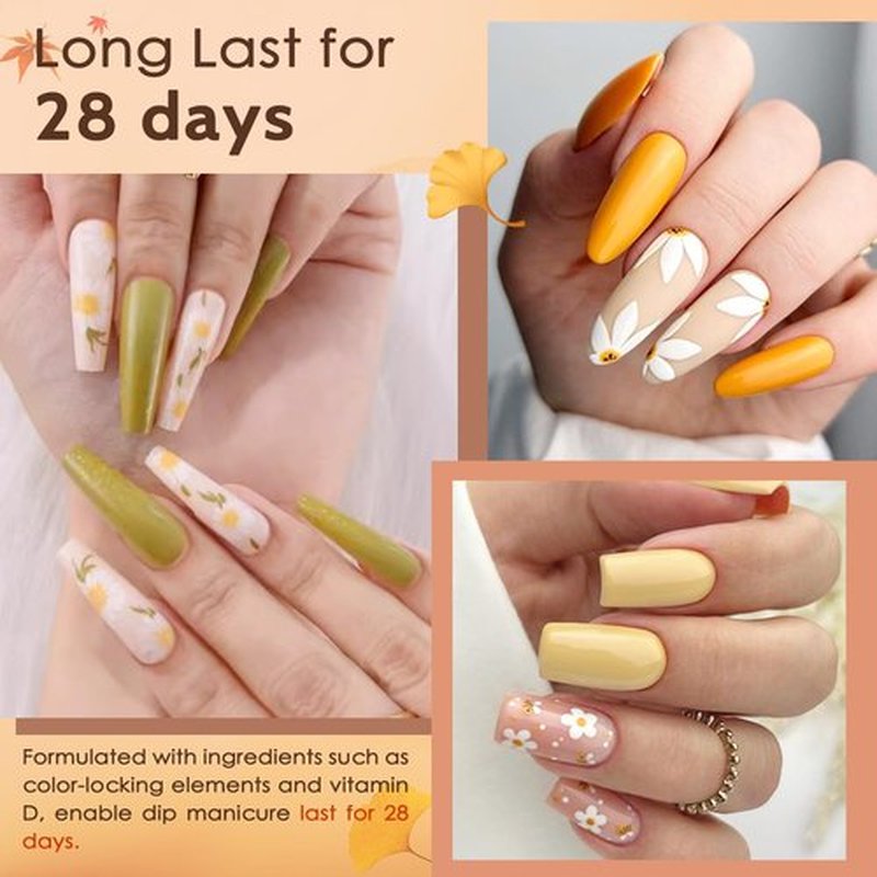 Lavender Violets 22Pcs Dip Powder Nail Kit Starter - 16 Dip Powder Fall Winter Colors Red Brown Gold Green Dipping Powder Set with Dip Powder Liquid Set for Women Gifts M967