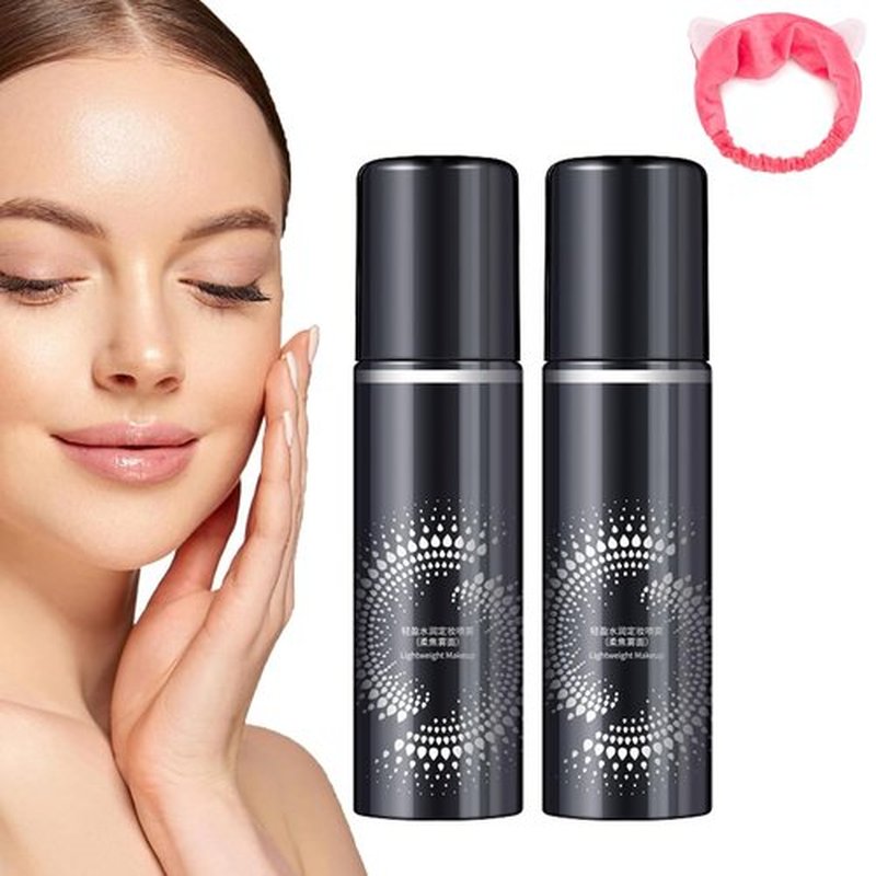 Long Lasting Hydrating Makeup Setting Spray, Long Lasting Makeup Setting Spray, Makeup Setting Spray for Face, Setting Spray For Makeup Long Lasting for All-Day Makeup Perfection (Black*2, 1)