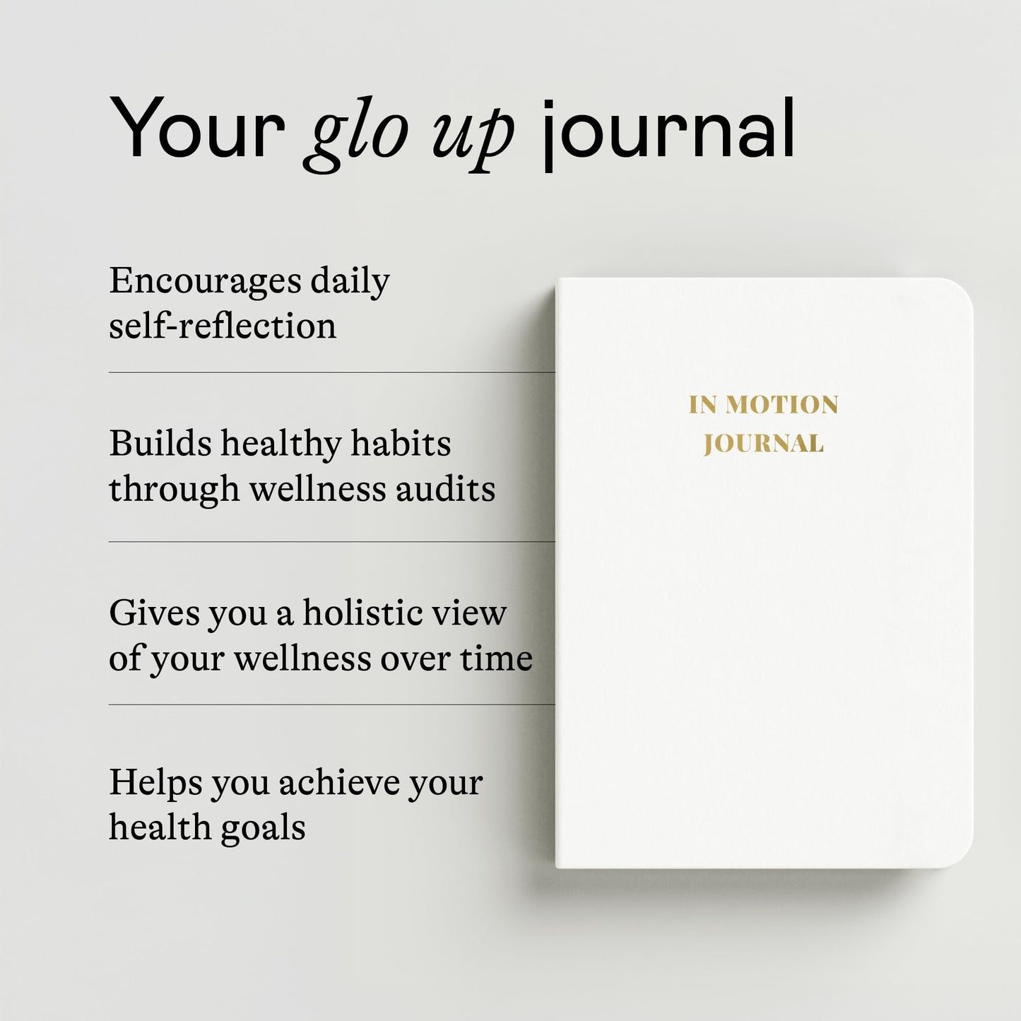 The in Motion Wellness Journal by Sloane Stephens, Undated, 3-Month Guided Journal, 243 Pages