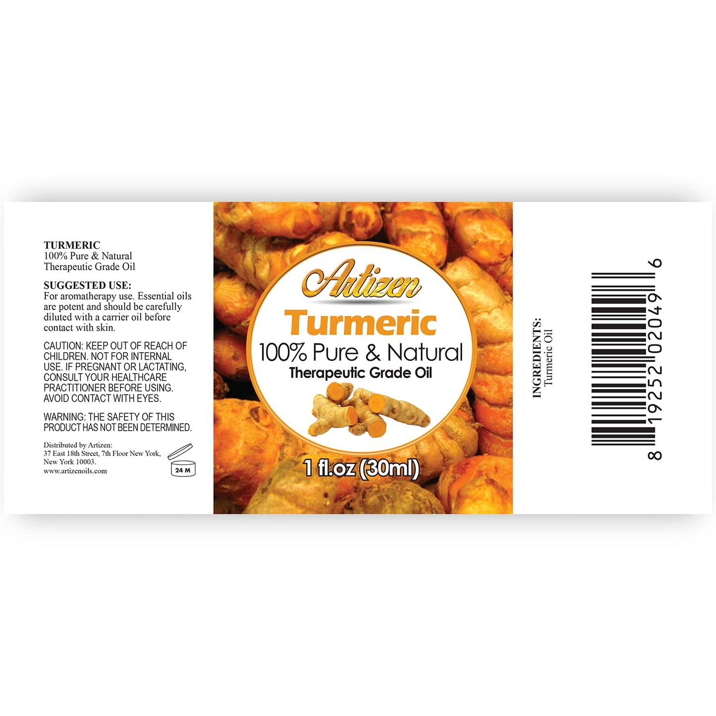 Artizen 30ml Oils - Turmeric Essential Oil - 1 Fluid Ounce