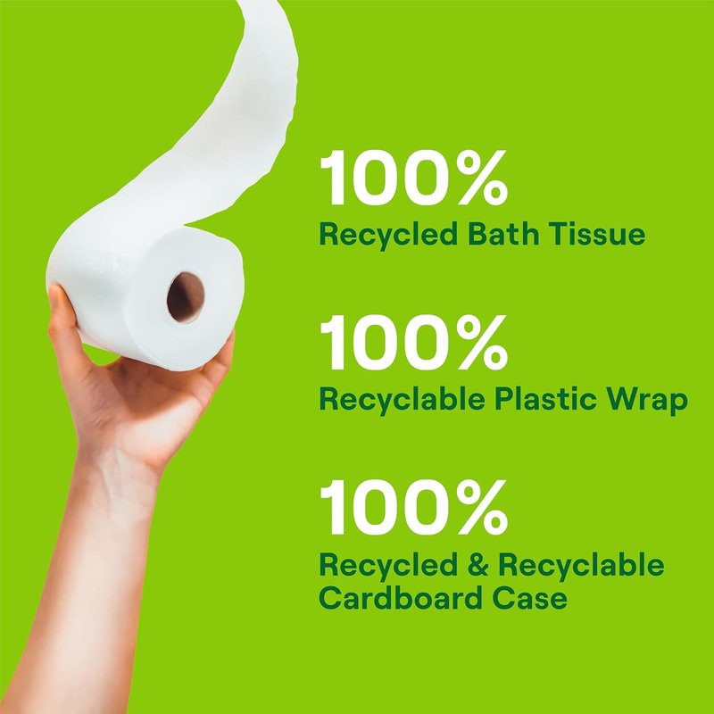 Seventh Generation Toilet Paper - 100% Recycled 2-Ply Bath Tissue | Extra Soft, Chlorine-Free, 12 Rolls