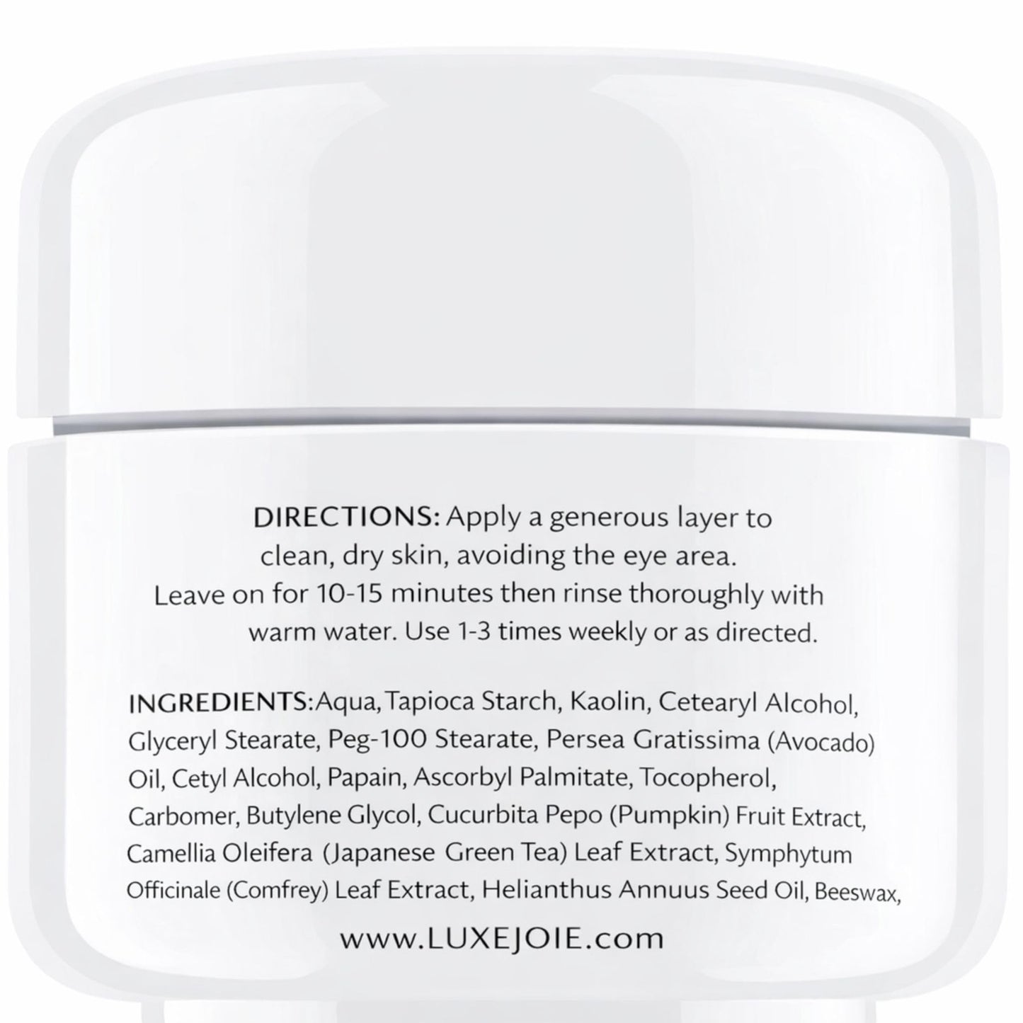 Papaya & Pumpkin Enzyme Face Mask – Creamy Fruit Enzyme Masque with Kaolin Clay – Gently Exfoliates for Smoother, Brighter-Looking Skin – All Skin Types Use 1–2x Weekly