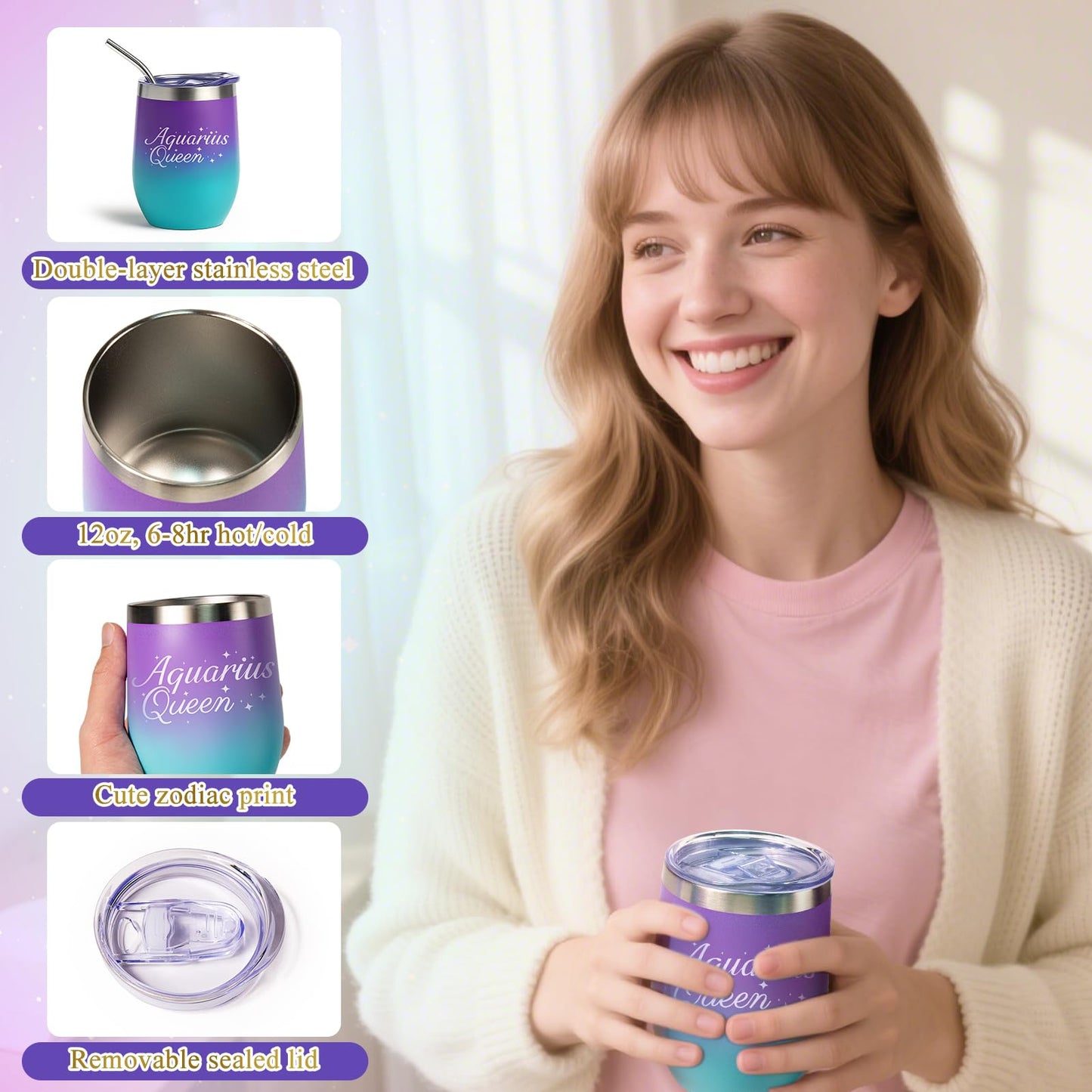Virgo Birthday Gifts for Women Zodiac Gift Basket Sets for Best friend, Mom, Sister, Wife, Unique Birthday Gift Ideas for Women