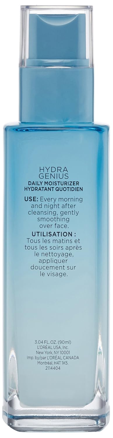 Hydra Genius Oil-Free Face Moisturizer with Hyaluronic Acid & Aloe Water - 3.04 fl. oz. for Normal to Oily Skin
