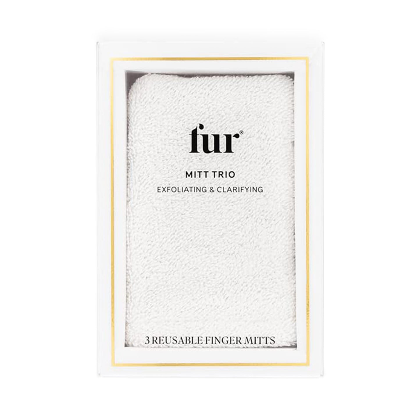 Fur Mitt Trio: Reusable, Exfoliating, and Clarifying Finger Mitt - 3 Pack