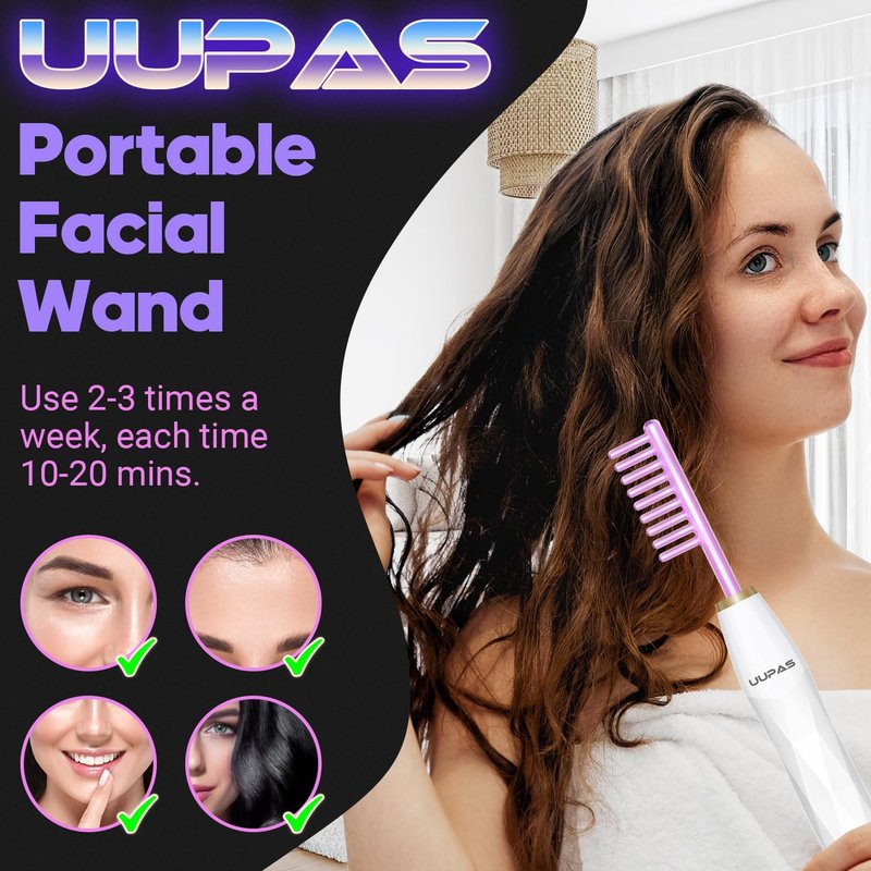 UUPAS High Frequency Skin Therapy Face Wand Facial Machine
