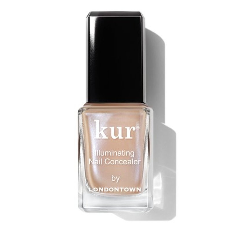 LONDONTOWN kur Bare Illuminating Nail Concealer, Vegan, Cruelty Free, Gluten Free, Paraben Free, Long Lasting Brightening Nail Polish Care for All, Lustrous Beige, 0.40 Fl Oz