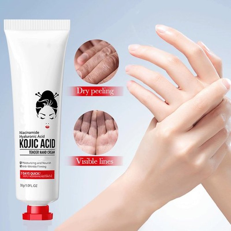 Sadoer Kojic Acid Hand Cream,Kojic Acid Hand Cream,Sadoer Kojic Acid Cream,Kojic Acid Face Cream (Hand+Face Cream, 30g)