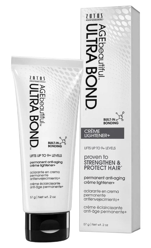 ULTRA BOND Hair Creme Lightener with Bond Building - Lifts up to 9+ Levels - Strengthen, Protect & Nourish, 2 Fl Oz