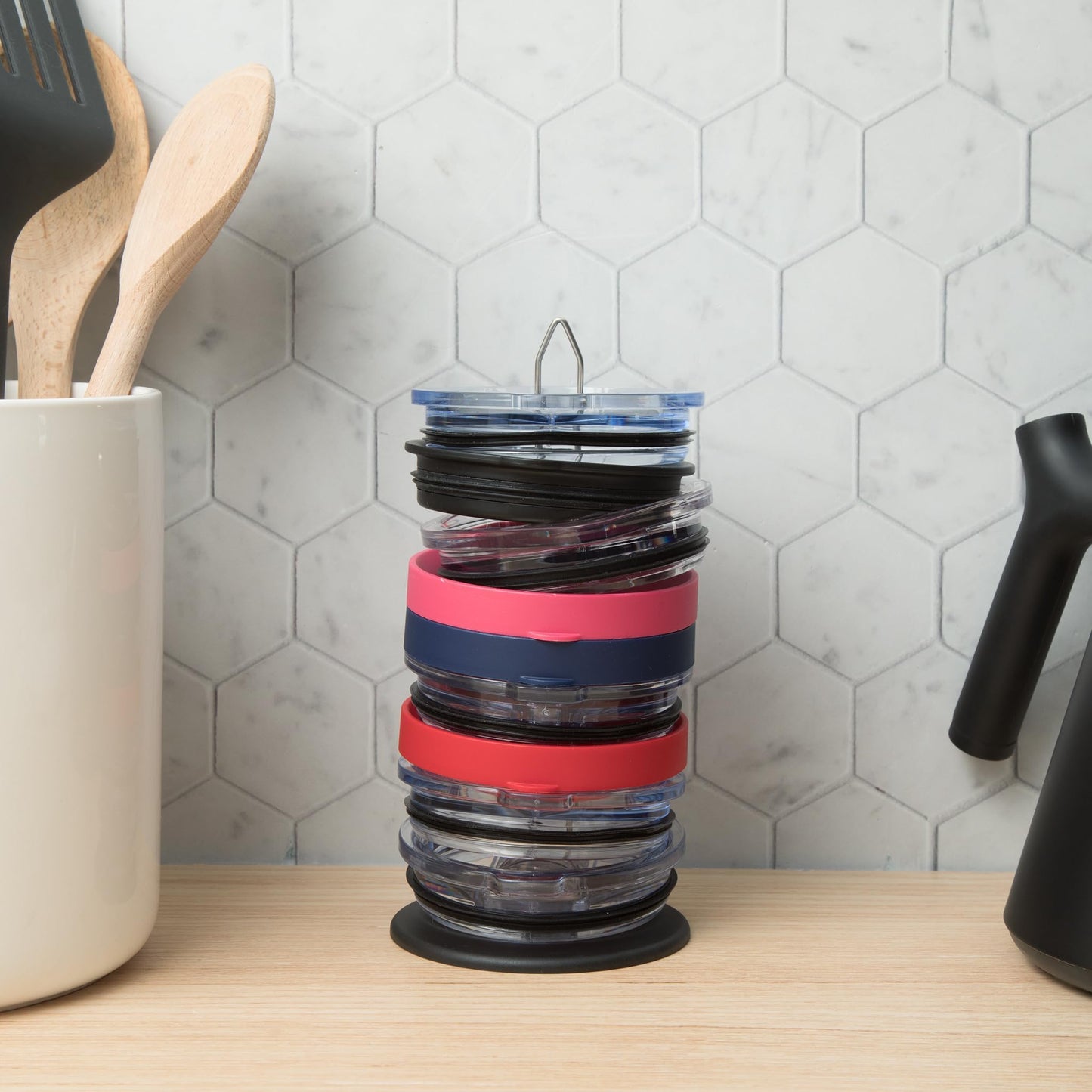 ELYPRO Tumbler Lid Organizer & Holder for Stanley, Yeti, Water Bottle Lids