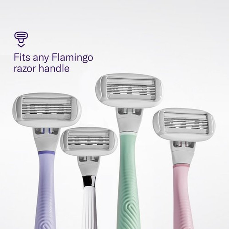 FLAMINGO Women's Razor 5-Blade Refills - Razors for Women - 10ct